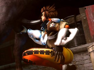 Three dimensional Animated Overwatch Source Filmmaker Tracer Noname55 (2)